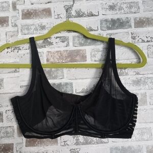 Victoria's Secret Black Sheer Bra